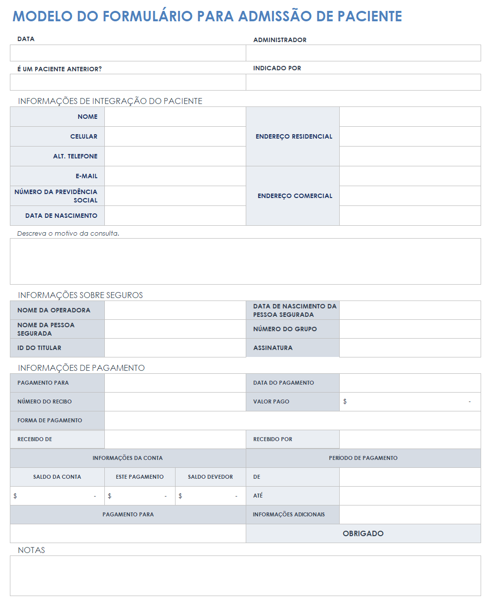 Formulário simples de informações do cliente